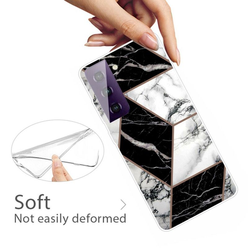 Cover Samsung Galaxy S21 FE Afvist Geometrisk Marmor