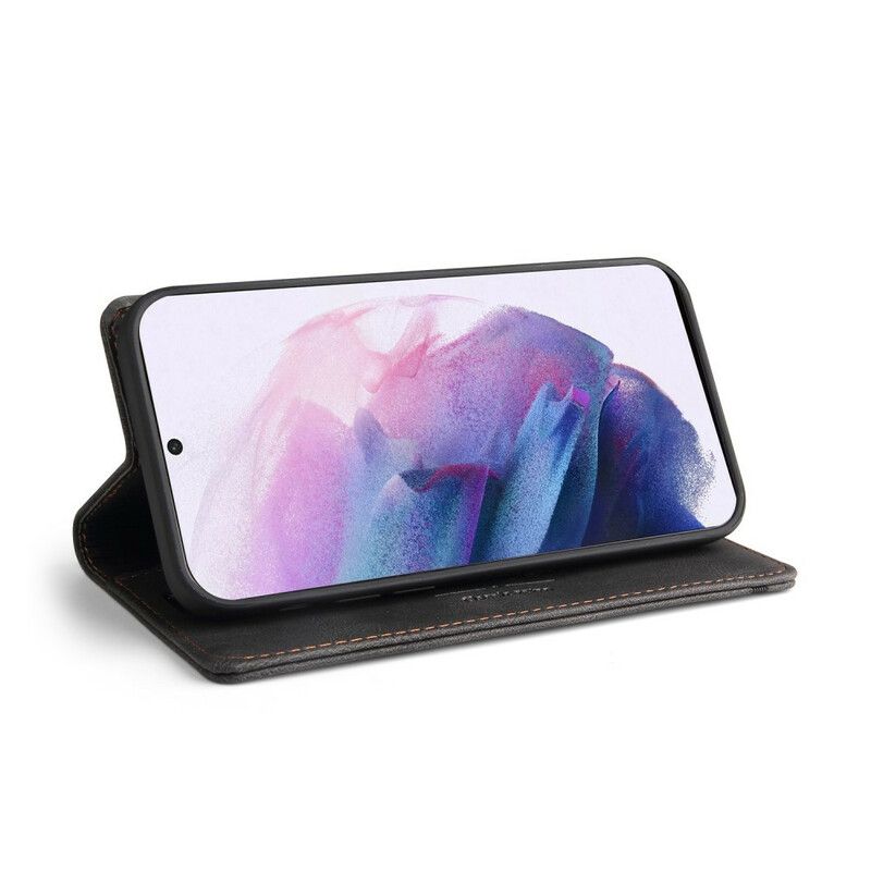 Cover Samsung Galaxy S21 FE Flip Cover Imiteret Læder Gq.utrobe