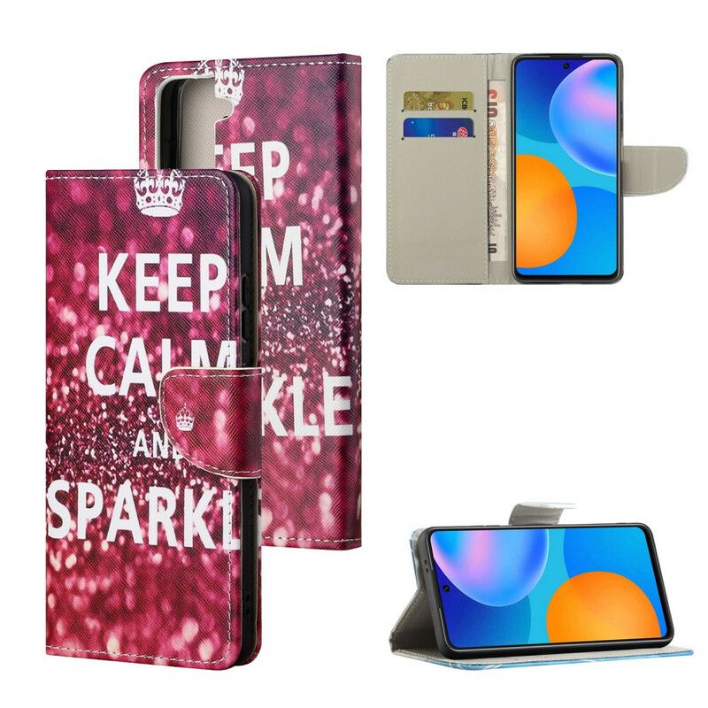 Flip Cover Samsung Galaxy S21 FE Bevar Roen Og Gnistre