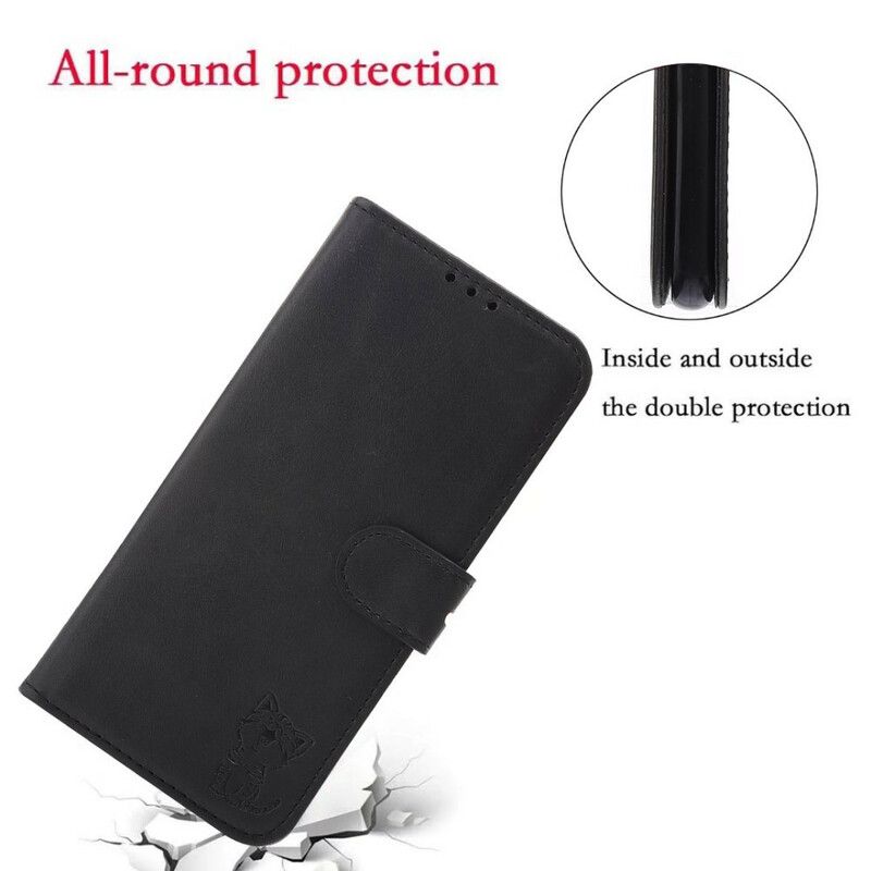 Flip Cover Samsung Galaxy S21 FE Imiteret Læderkilling