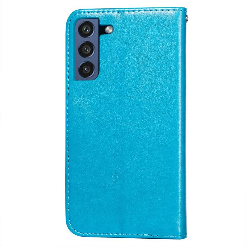Flip Cover Samsung Galaxy S21 FE Med Snor Ensfarvet Serierem