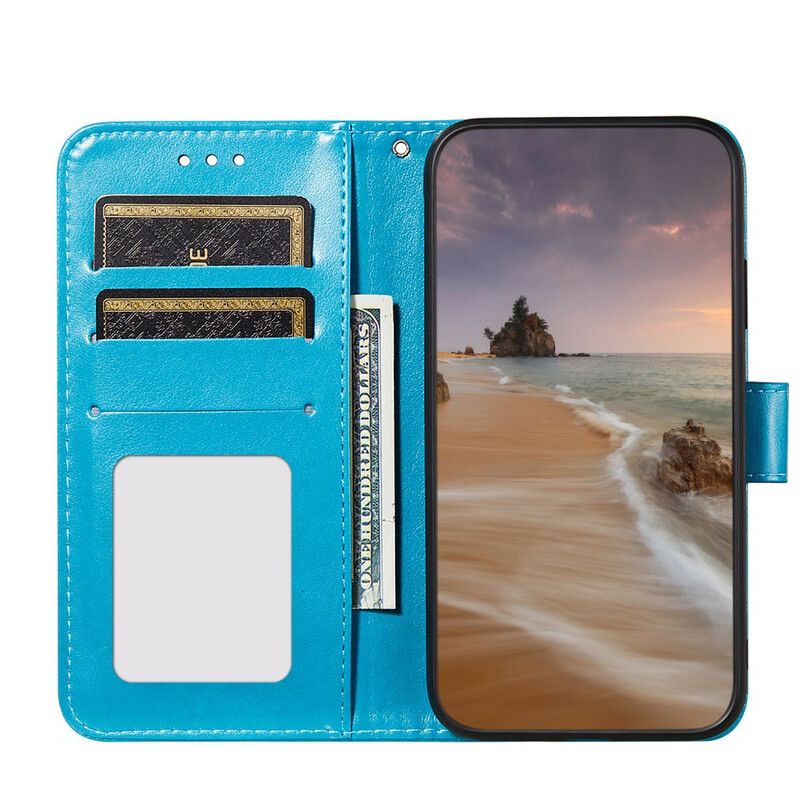 Flip Cover Samsung Galaxy S21 FE Med Snor Ensfarvet Serierem