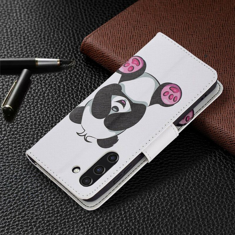 Flip Cover Samsung Galaxy S21 FE Panda Sjov