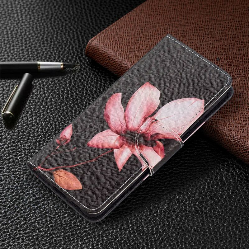 Flip Cover Samsung Galaxy S21 FE Pink Blomst