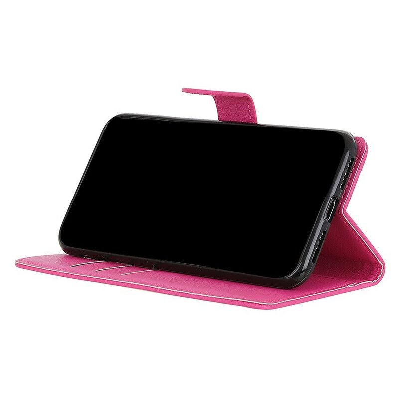 Læder Cover Samsung Galaxy S21 FE Traditionelt Kunstlæder