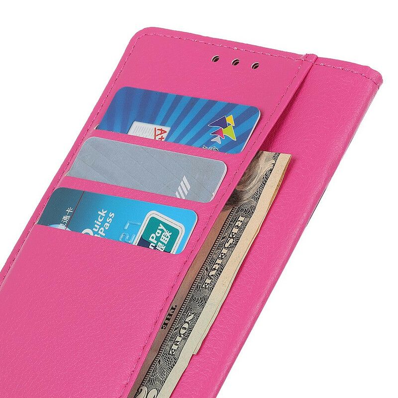 Læder Cover Samsung Galaxy S21 FE Traditionelt Kunstlæder