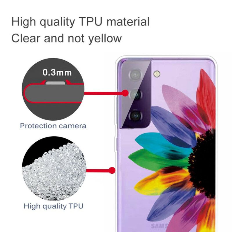 Mobilcover Samsung Galaxy S21 FE Farverig Blomst