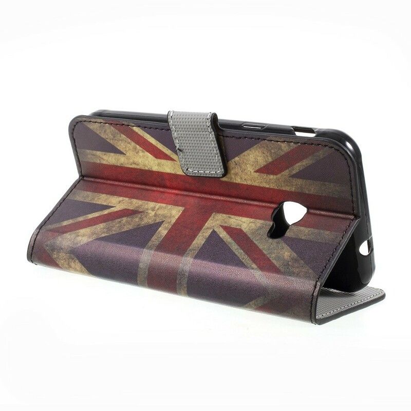 Læder Cover Samsung Galaxy XCover 4 / 4S Englands Flag