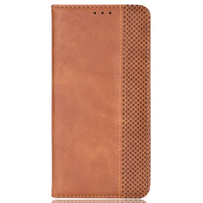 Cover Poco M5 Flip Cover Stiliseret Læderstil