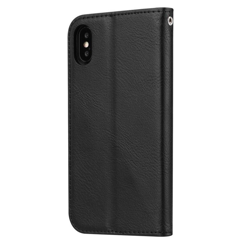 Cover / Honor 8S Flip Cover Faux Læder Kortholder