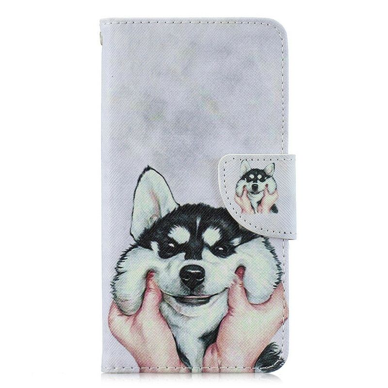 Flip Cover / Honor 8S Med Snor Sød Hund Med Rem