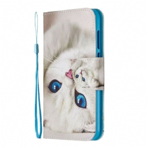 Flip Cover / Honor 8S Med Snor Thong Blue Eyed Cat
