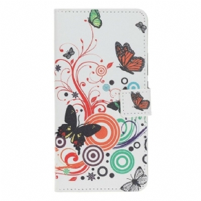 Flip Cover / Honor 8S Sommerfugle Og Blomster