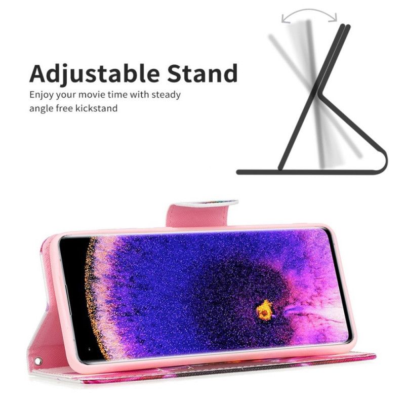 Flip Cover Oppo Reno 7 Akvarelblomst