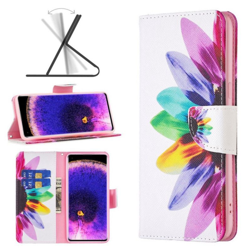 Flip Cover Oppo Reno 7 Akvarelblomst
