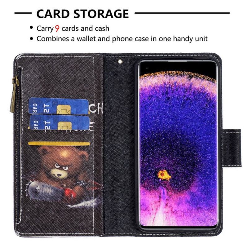 Flip Cover Oppo Reno 7 Bear Lynlåslomme