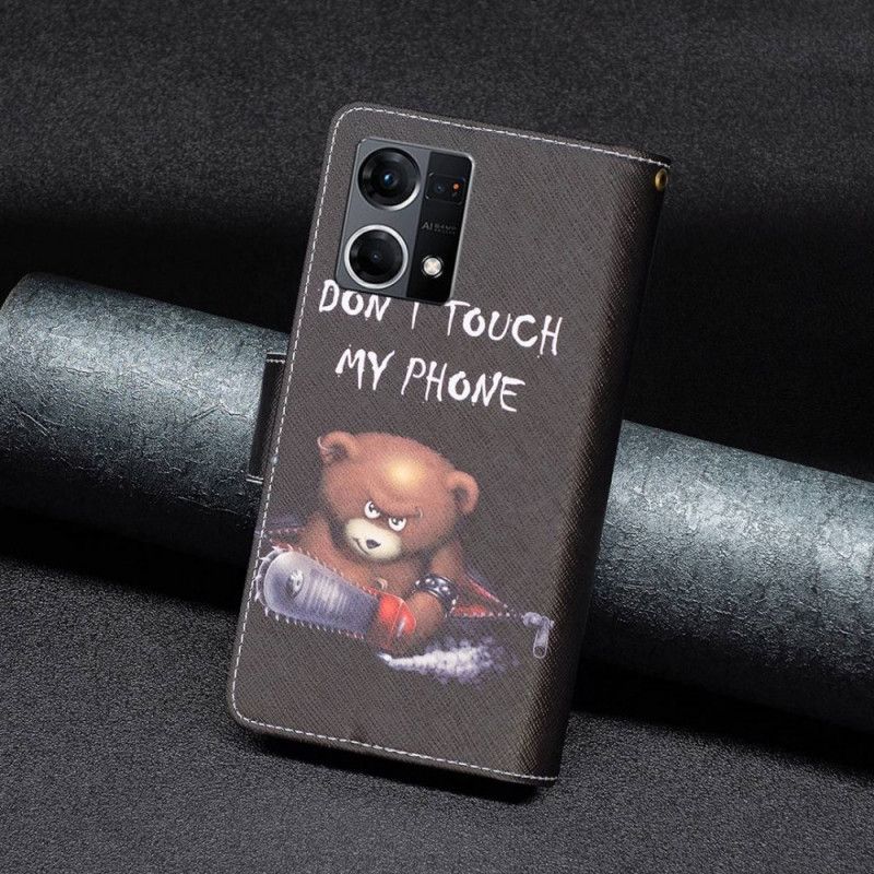 Flip Cover Oppo Reno 7 Bear Lynlåslomme