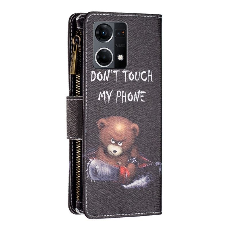 Flip Cover Oppo Reno 7 Bear Lynlåslomme