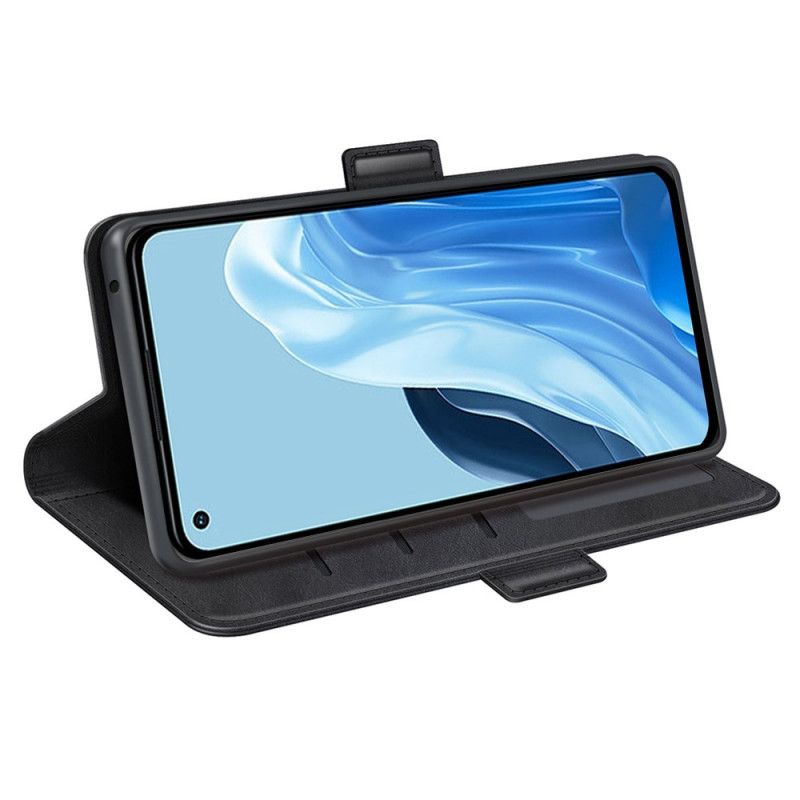 Læder Cover Oppo Reno 7 Dobbeltlås