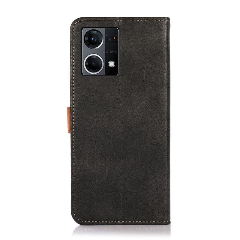 Læder Cover Oppo Reno 7 Med Khazneh-strop