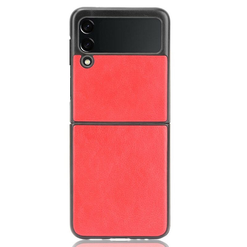 Cover Samsung Galaxy Z Flip 3 5G Flip Cover Faux Læder Litchi