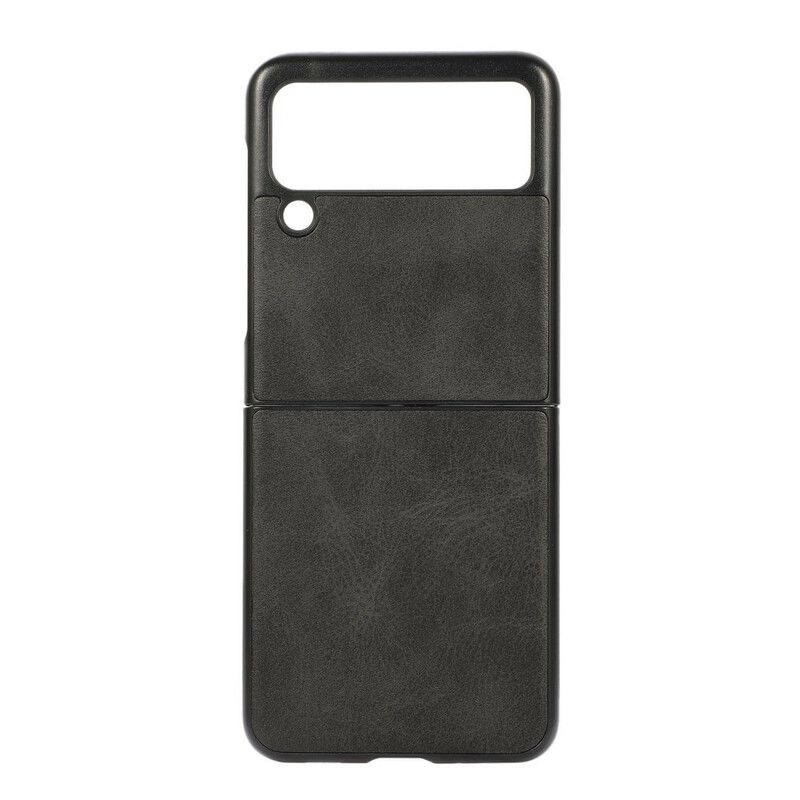 Cover Samsung Galaxy Z Flip 3 5G Flip Cover Imiteret Læder