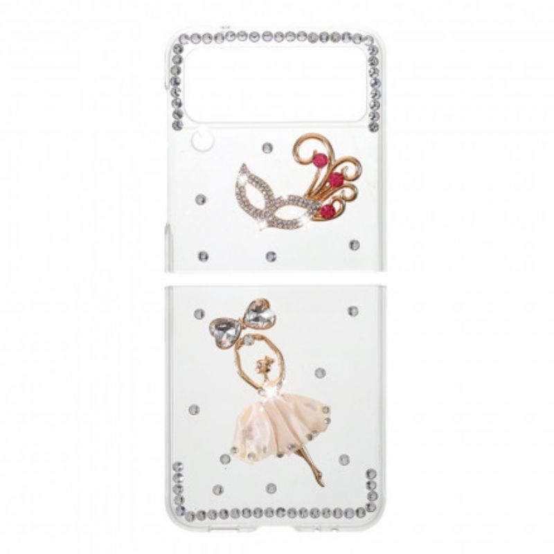 Mobilcover Samsung Galaxy Z Flip 3 5G Flip Cover Ædelstensdanser
