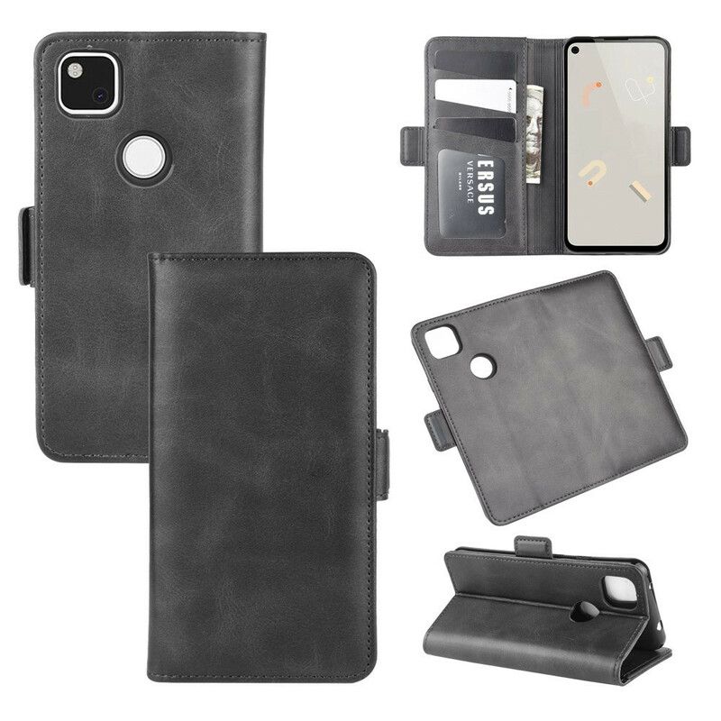 Flip Cover Google Pixel 4a Læder Cover Dobbeltklap