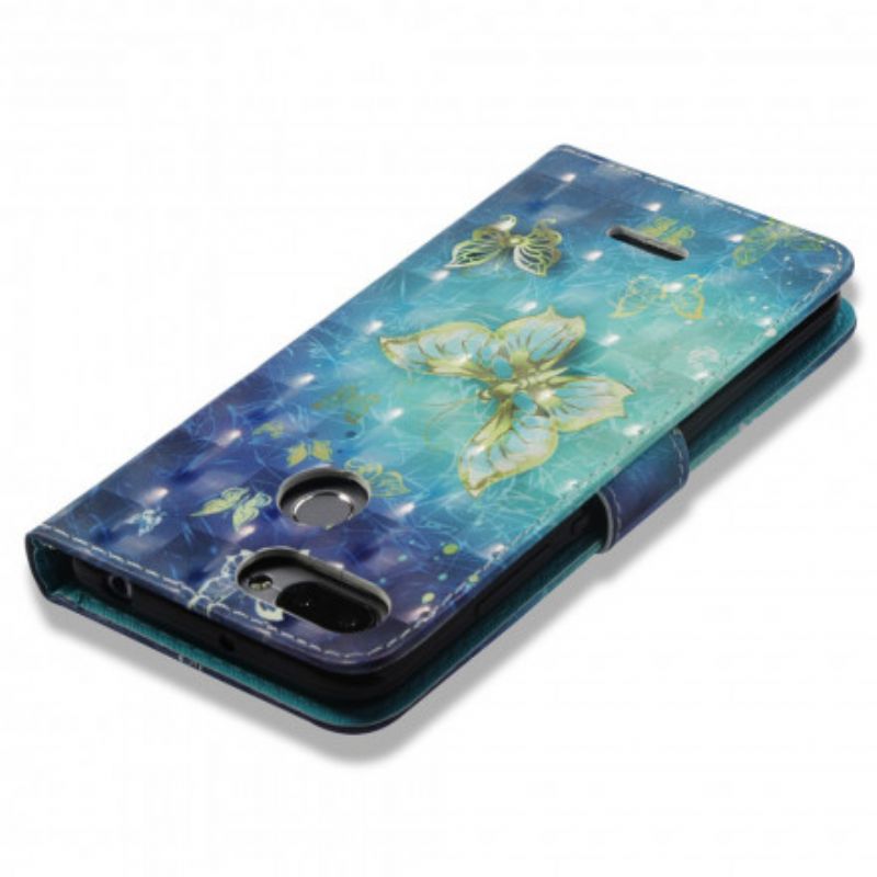 Flip Cover Xiaomi Redmi 6A Gyldne Sommerfugle