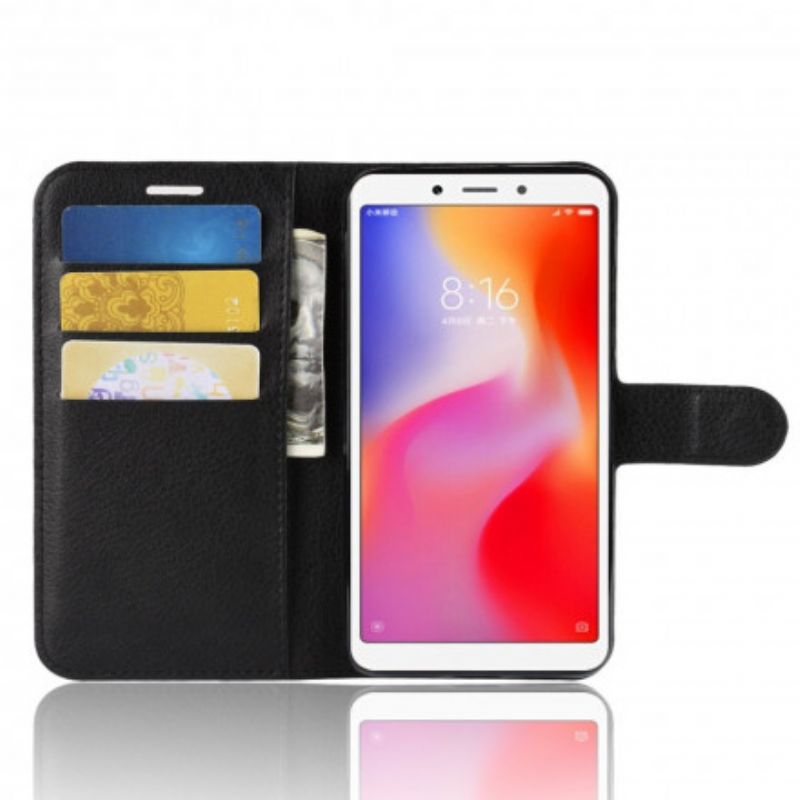 Flip Cover Xiaomi Redmi 6A Klassisk Kunstlæder