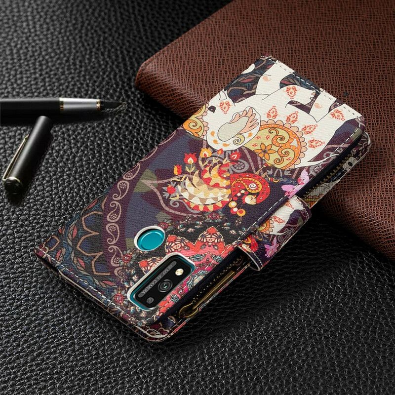 Flip Cover Honor 9X Lite Elefant Lynlåslomme