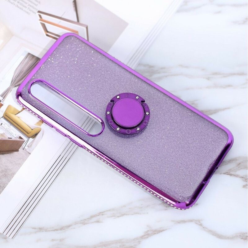 Cover Xiaomi Mi 10 / 10 Pro Pailletter Og Diamantring-støtte