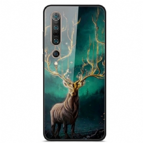 Mobilcover Xiaomi Mi 10 / 10 Pro Hærdet Glas Hjortekonge