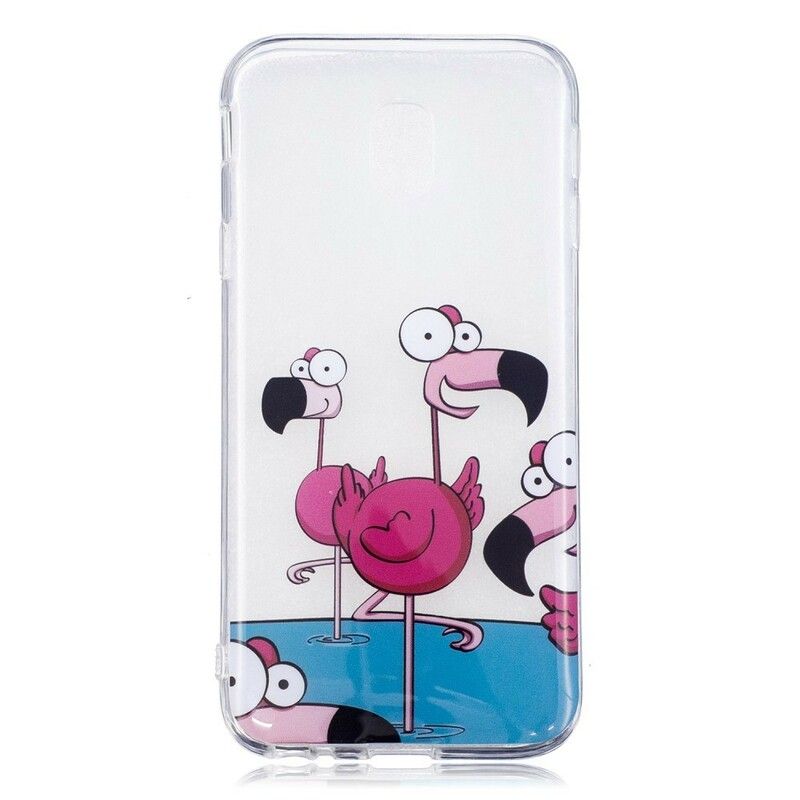 Cover Samsung Galaxy J3 2017 Sjove Flamingoer