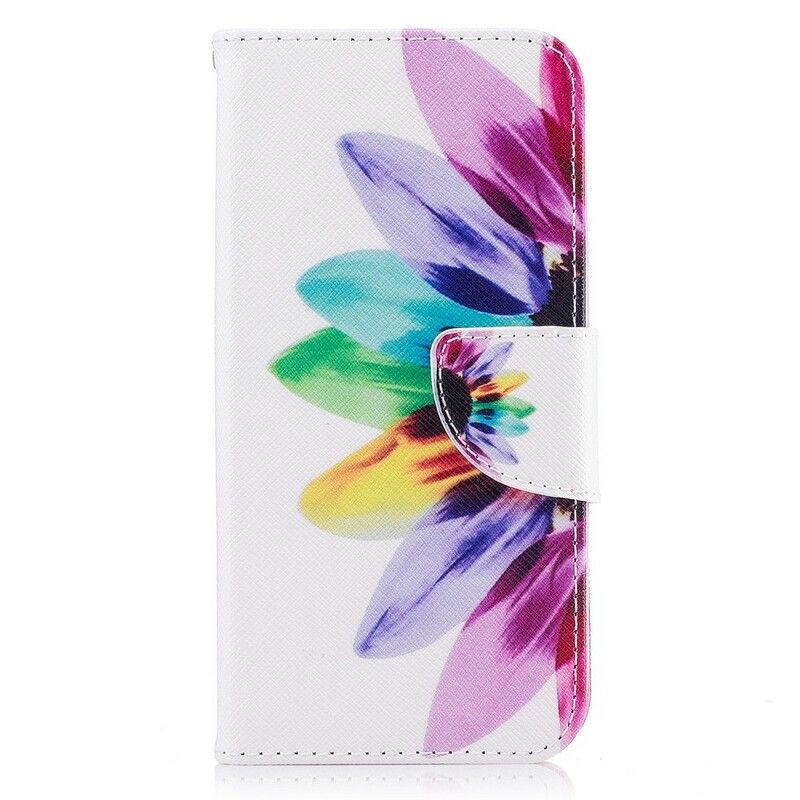 Flip Cover Samsung Galaxy J3 2017 Akvarelblomst