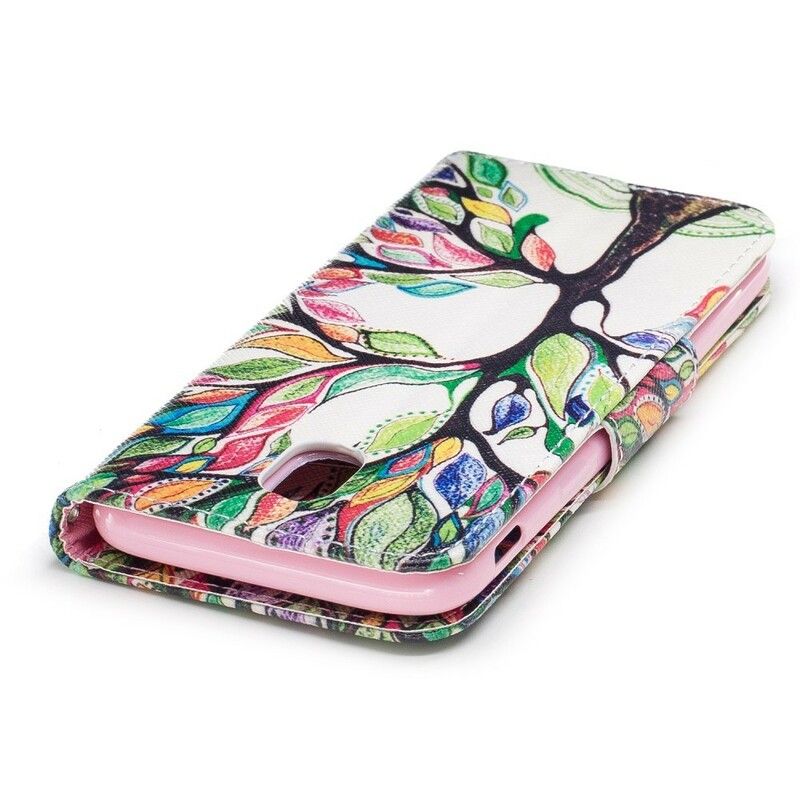 Flip Cover Samsung Galaxy J3 2017 Farvet Træ