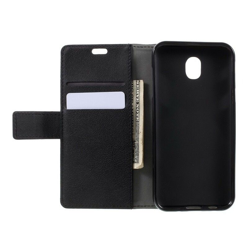 Flip Cover Samsung Galaxy J3 2017 Lædereffekt