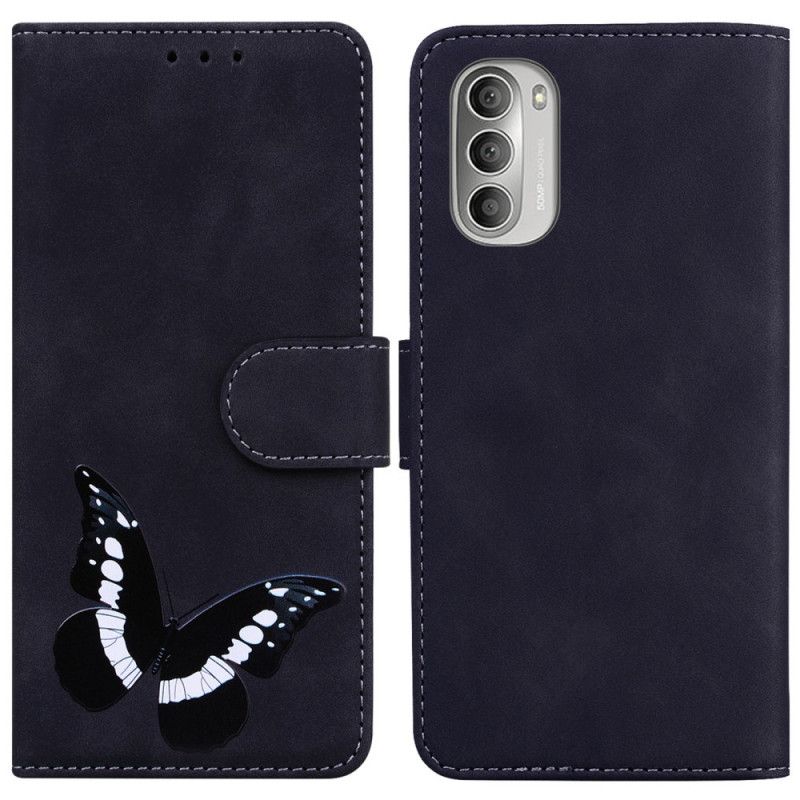 Flip Cover Moto G51 5G Butterfly Skin-touch