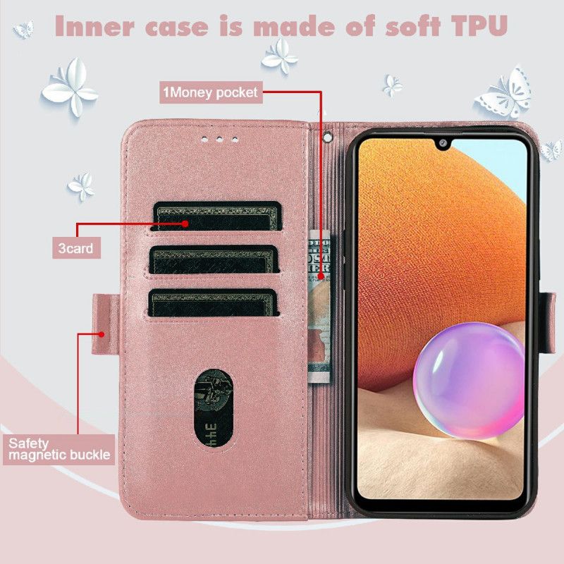 Flip Cover Moto G51 5G Kat Og Sommerfugle