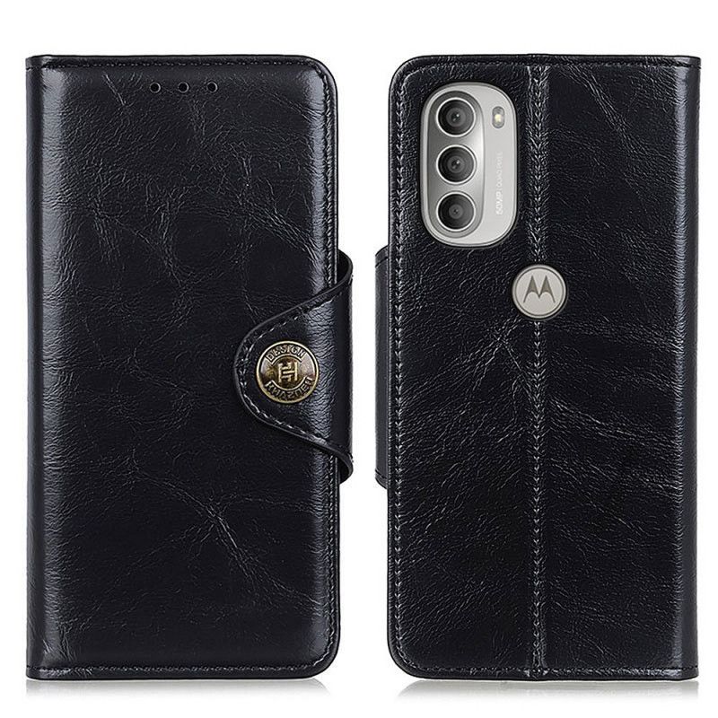 Læder Cover Moto G51 5G Khazneh
