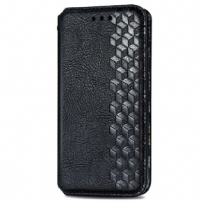 Cover Oppo A16 / A16s Flip Cover Lædereffekt Med Diamanttekstur