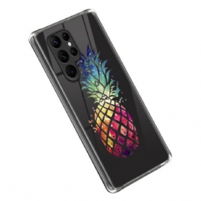 Cover Samsung Galaxy S23 Ultra 5G Gennemsigtig Ananas