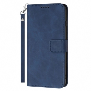 Læder Cover Samsung Galaxy S23 Ultra 5G Med Snor Vintage Strappy