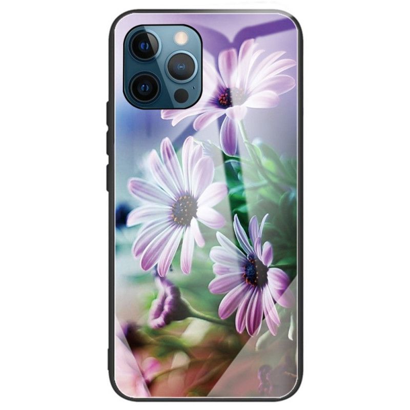 Cover iPhone 14 Pro Max Hærdet Glasblomster