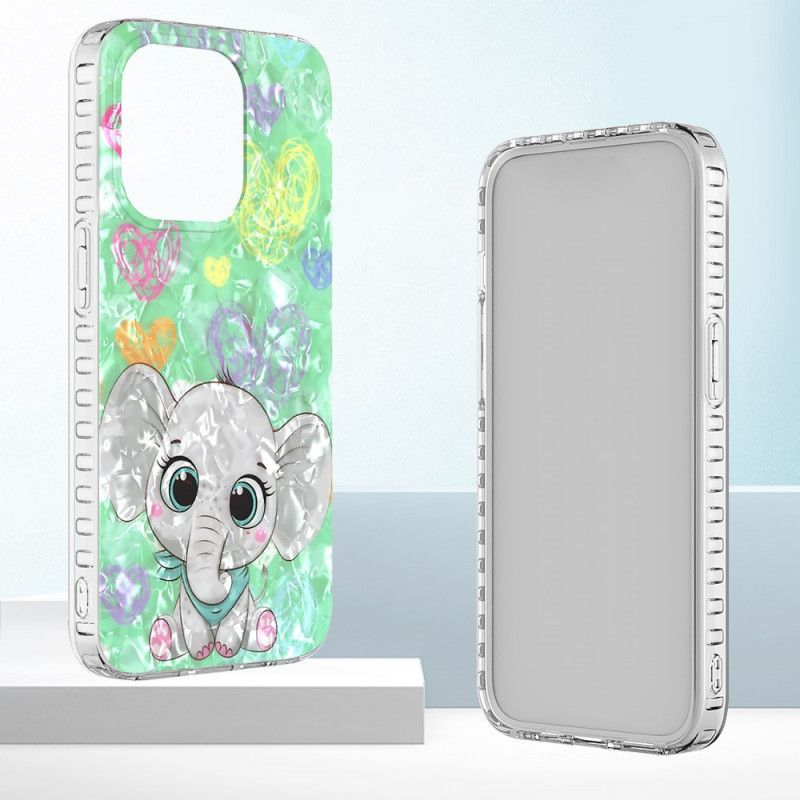 Cover iPhone 14 Pro Max Stilfuld Elefant