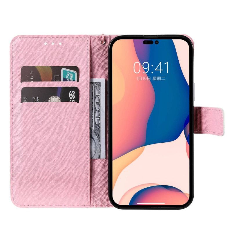 Flip Cover iPhone 14 Pro Max Akvarelgrime