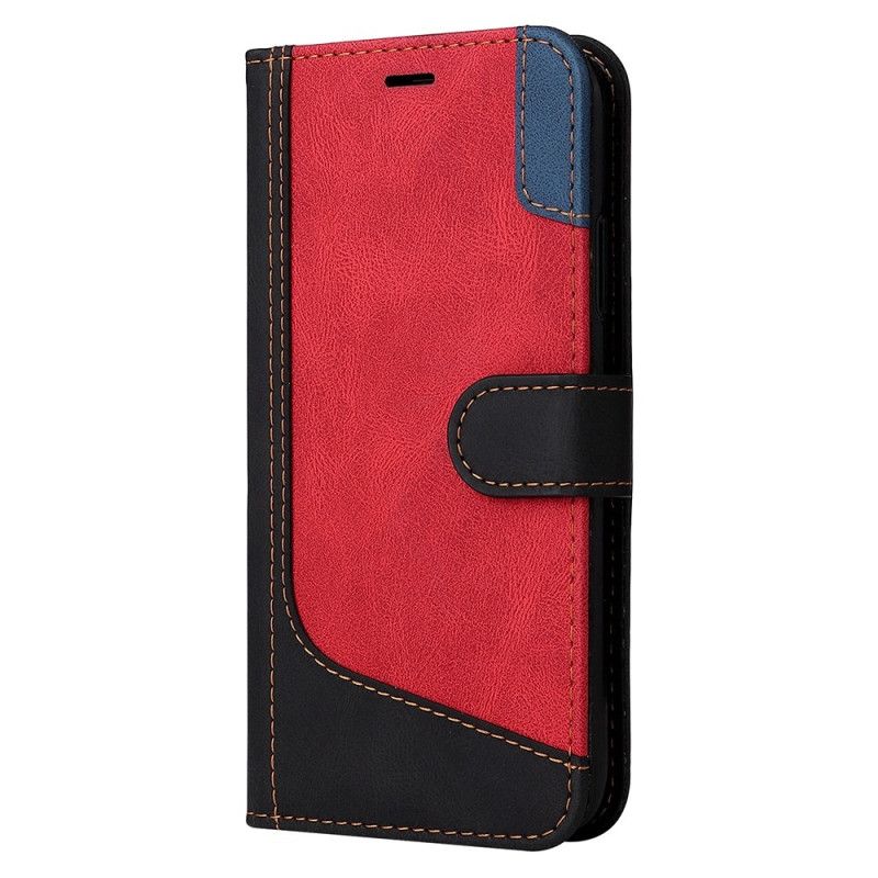 Flip Cover iPhone 14 Pro Max Med Snor Tricolor Med Rem