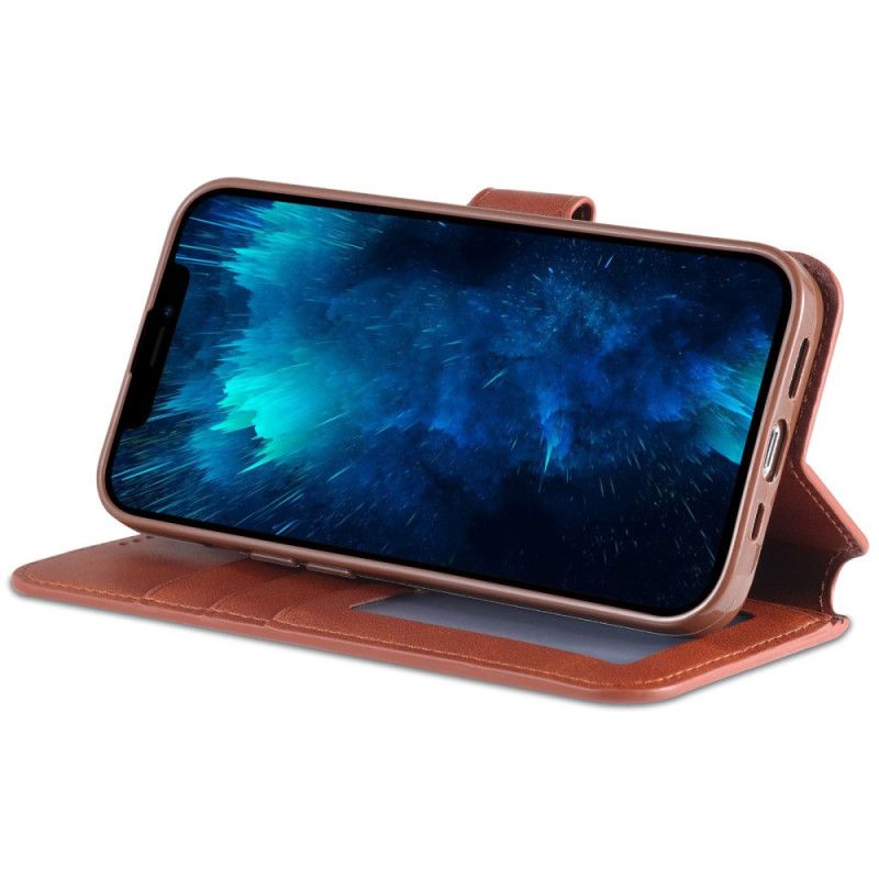 Læder Cover iPhone 14 Pro Max Azns Kunstlæder