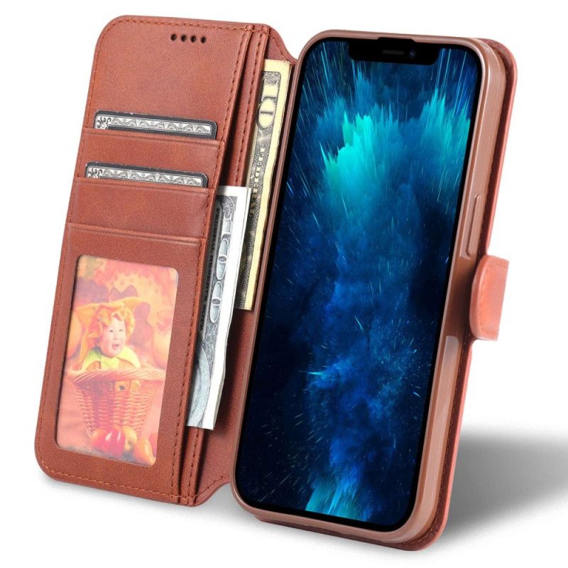 Læder Cover iPhone 14 Pro Max Azns Kunstlæder