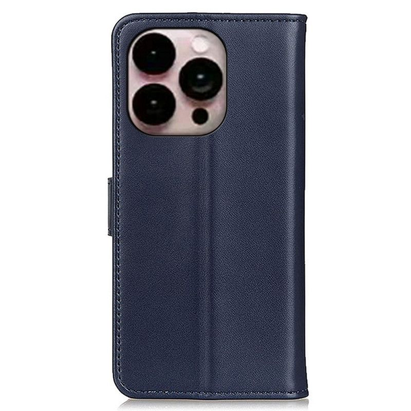 Læder Cover iPhone 14 Pro Max Simpel Lædereffekt